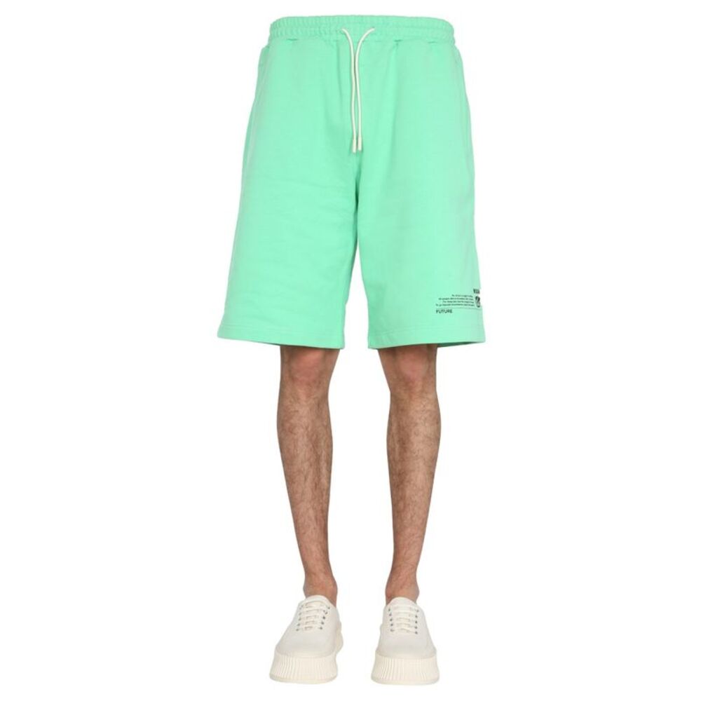Msgm Men Fantastic Green Bermuda